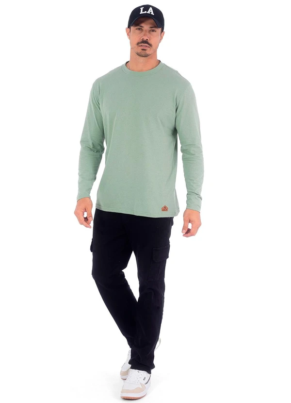 Decoy - Camiseta Masculina Manga Longa Piquet Verde 2