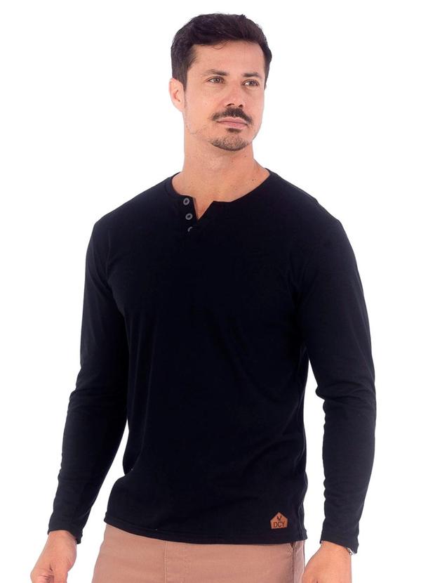 Decoy - Camiseta Masculina Manga Longa Preto 1