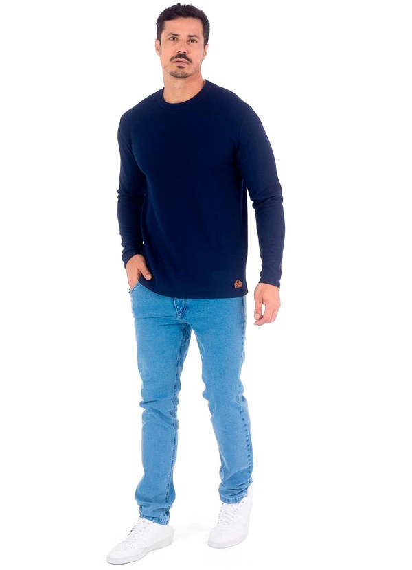 Decoy - Camiseta Masculina Manga Longa Térmica Azul 2