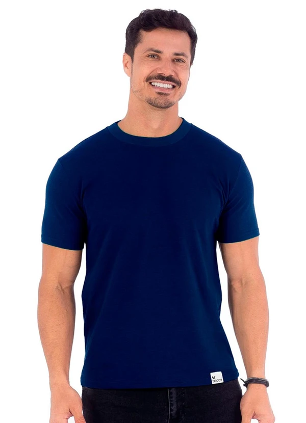 Decoy - Camiseta Masculina Piquet Azul
