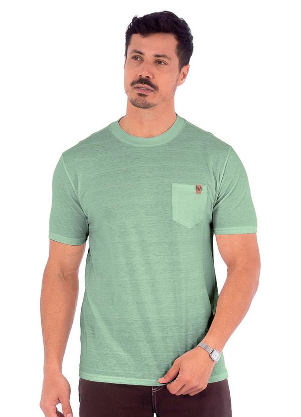 Decoy - Camiseta Masculina Piquet com Bolso Verde