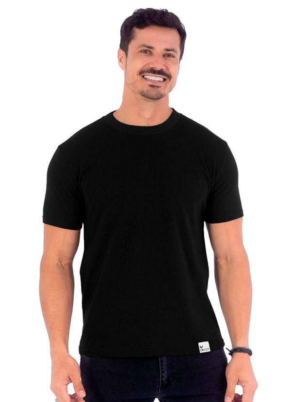 Decoy - Camiseta Masculina Piquet Preto