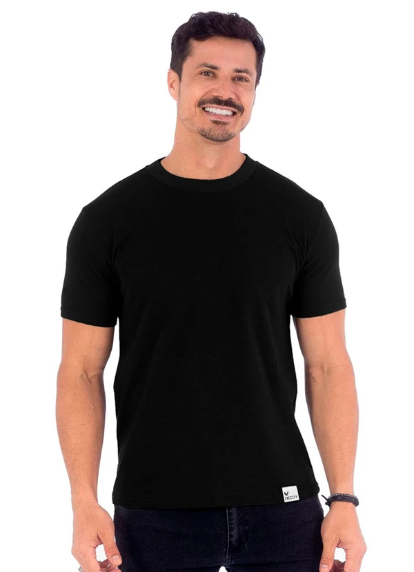 Decoy - Camiseta Masculina Piquet Preto