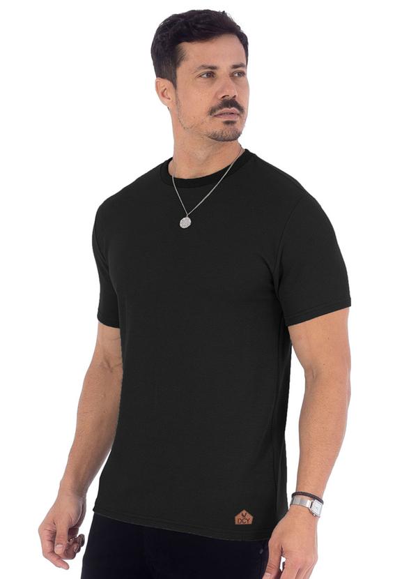 Decoy - Camiseta Masculina Ribana Termal com Termo Preto