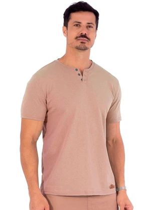 Decoy - Camiseta Masculina Trabalhada Bege - DECOY