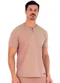 Decoy - Camiseta Masculina Trabalhada Bege - variação: Bege