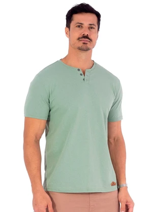 Decoy - Camiseta Masculina Trabalhada Verde - DECOY