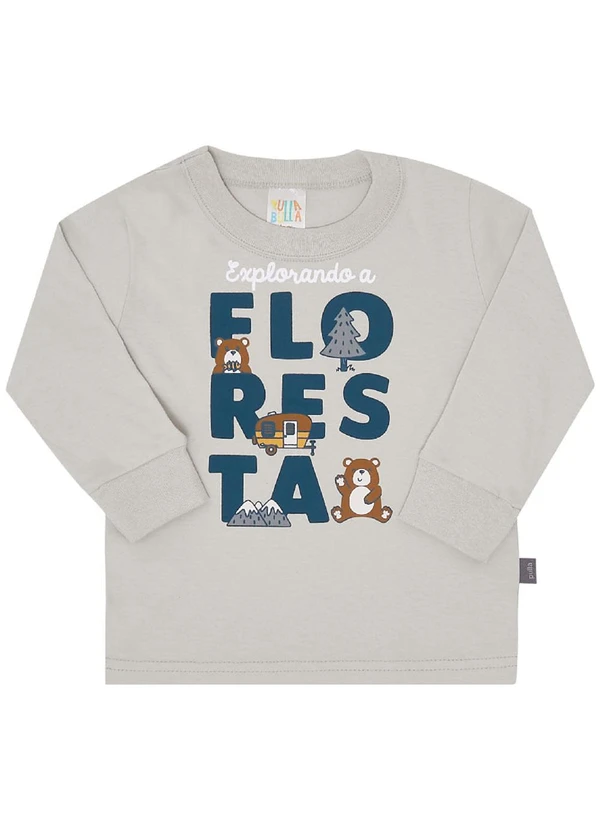 Pulla Bulla - Camiseta Menino Cinza
