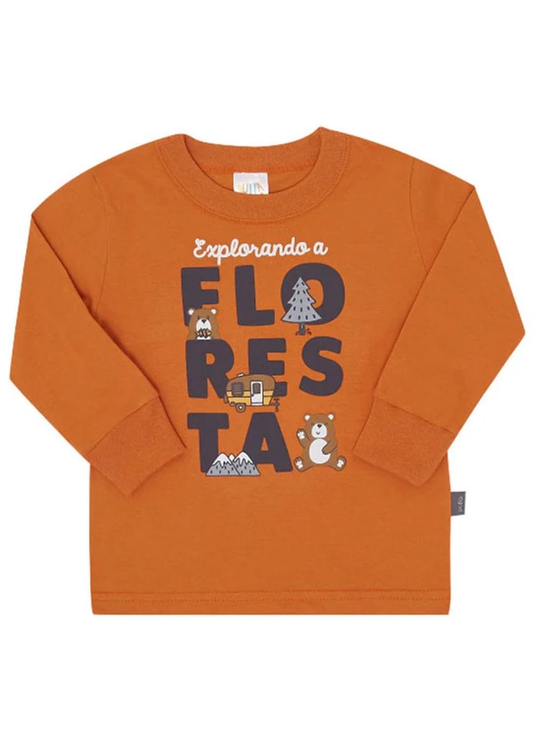 Pulla Bulla - Camiseta Menino Laranja