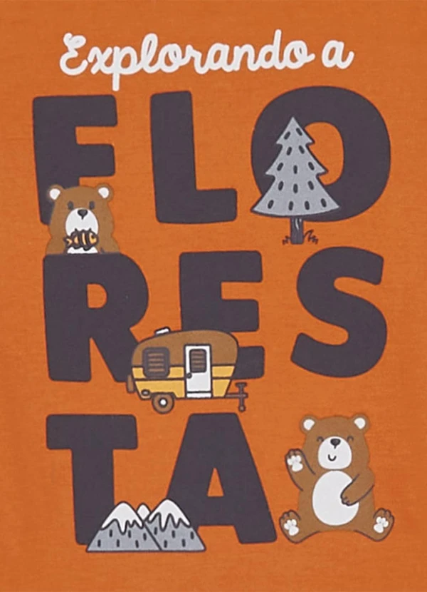 Pulla Bulla - Camiseta Menino Laranja 2