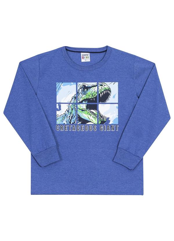 Sempre Kids - Camiseta Masculino Roarr Azul