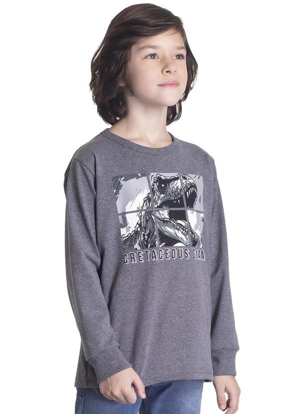 Sempre Kids - Camiseta Masculino Roarr Cinza