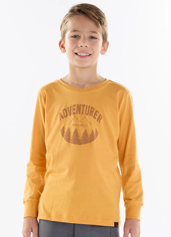 Pulla Bulla - Camiseta Meia Malha Amarelo