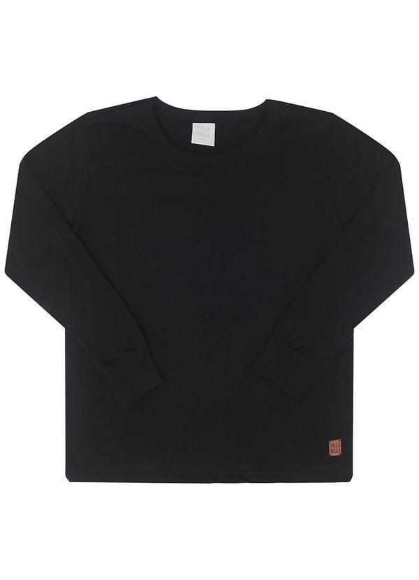 Pulla Bulla - Camiseta Meia Malha Basica Preto