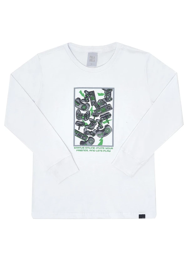 Pulla Bulla - Camiseta Meia Malha Branco 3