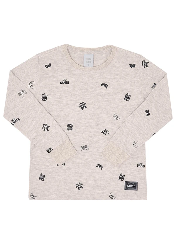 Pulla Bulla - Camiseta Meia Malha Cinza 3