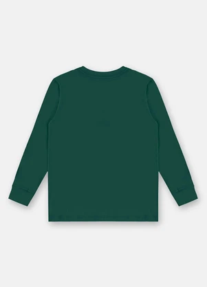 Up Baby - Camiseta Meia Malha Manga Longa Verde - UP BABY