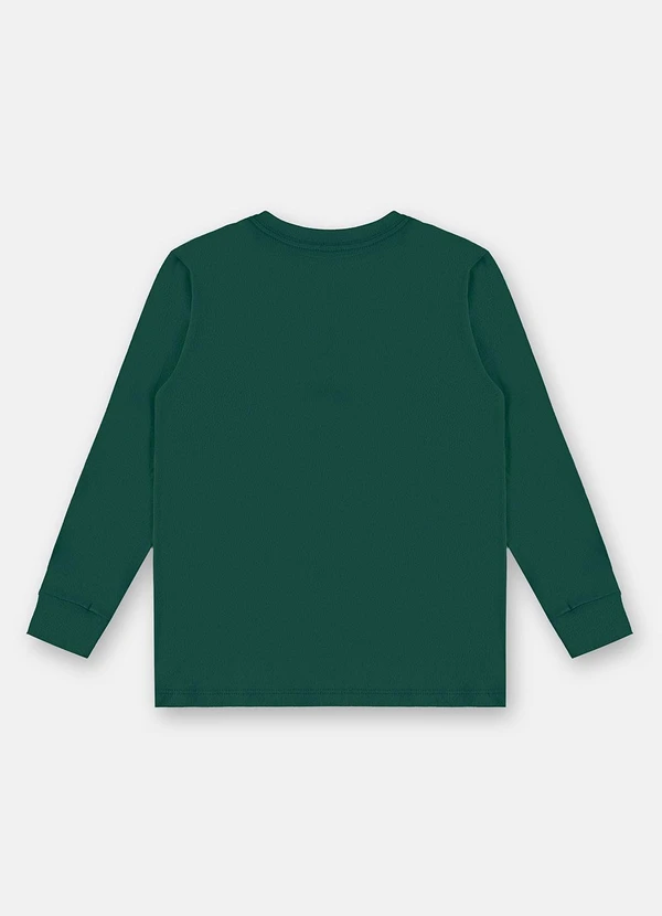 Up Baby - Camiseta Meia Malha Manga Longa Verde 2