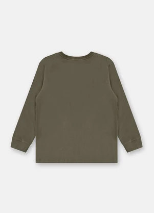 Up Baby - Camiseta Meia Malha Manga Longa Verde - UP BABY