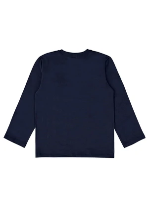 Bee Loop - Camiseta Meia Malha Menino Azul - BEE LOOP