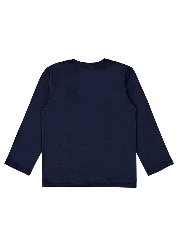 Bee Loop - Camiseta Meia Malha Menino Azul 2