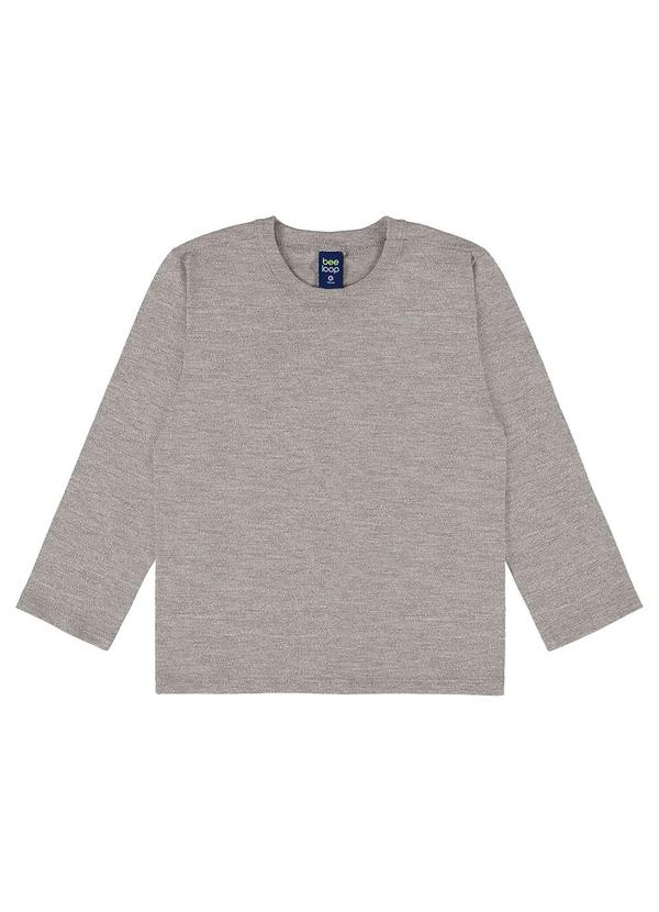 Bee Loop - Camiseta Meia Malha Menino Cinza