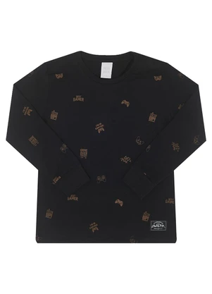 Pulla Bulla - Camiseta Meia Malha Preto - PULLA BULLA