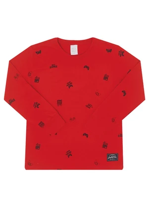 Pulla Bulla - Camiseta Meia Malha Vermelho - PULLA BULLA