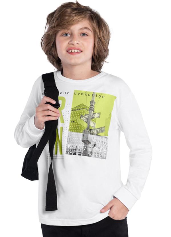 Kyly - Camiseta Menino Branco