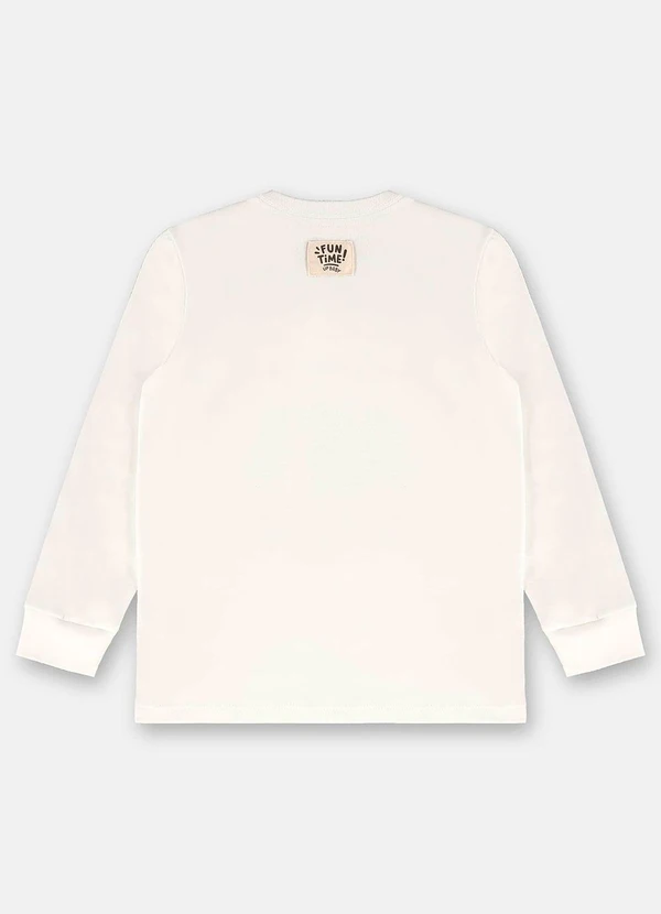 Up Baby - Camiseta Menino com Bordado Bege 5