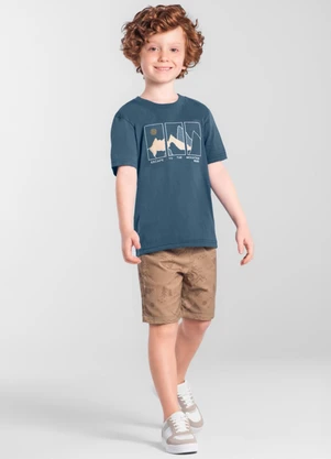 Mundi - Camiseta Menino de Montanha Azul - MUNDI