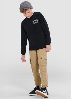 Brandili - Camiseta Menino de Skate Preto - BRANDILI