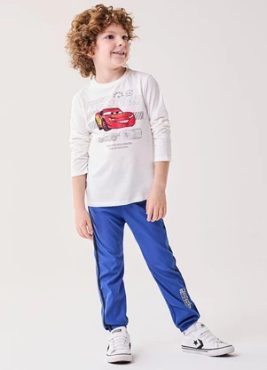 Bimbi - Camiseta Menino do Relâmpago Mcqueen Disney Rosa - BIMBI