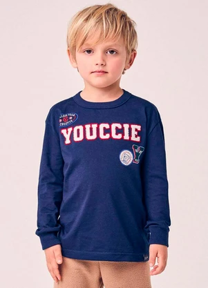 Youccie - Camiseta Menino Infantil com Patch - YOUCCIE