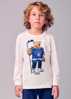 Youccie - Camiseta Menino Infantil de Bear On Ice - YOUCCIE