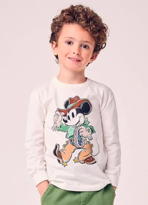 Youccie - Camiseta Menino Infantil do Cowboy Mickey - YOUCCIE