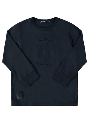 Ioluig - Camiseta Menino Manga Longa For Boys Preto - IOLUIG