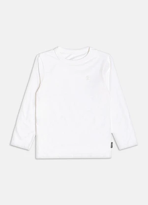 Bimbi - Camiseta Menino Manga Longa Off Básica Rosa - BIMBI