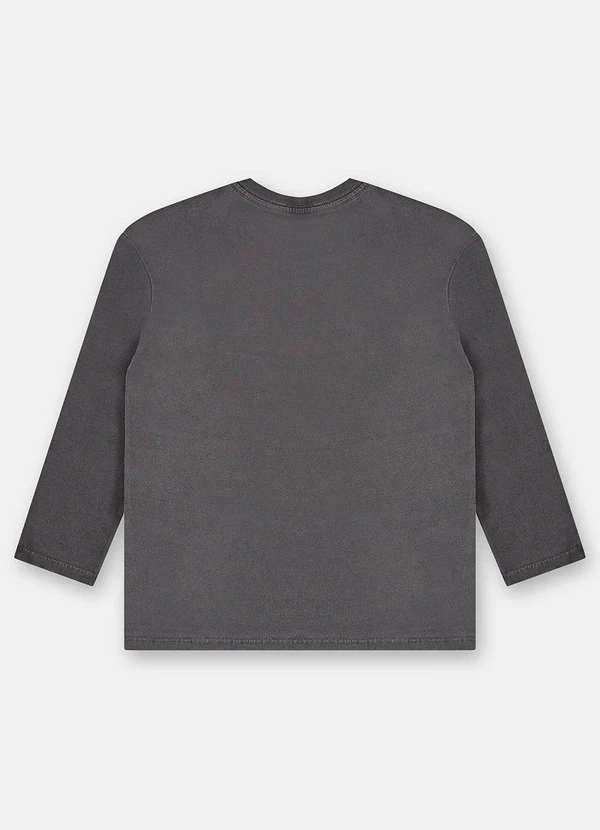 Up Baby - Camiseta Menino Meia Malha Cinza 4