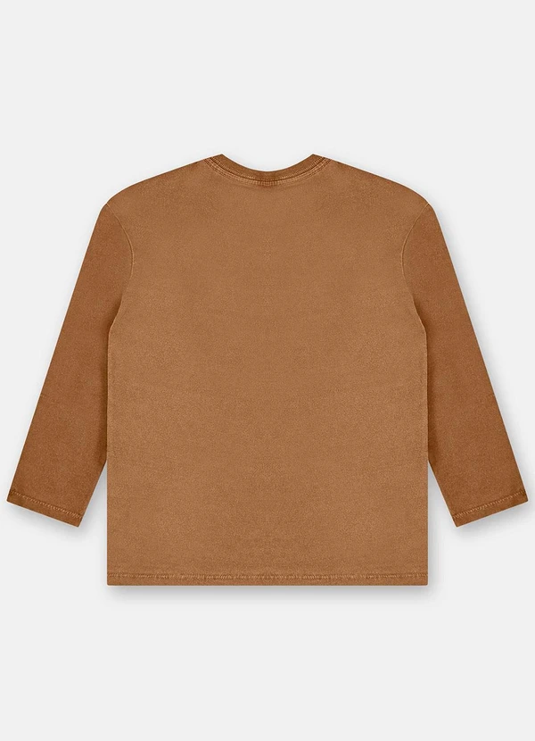 Up Baby - Camiseta Menino Meia Malha Marrom 4