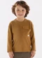 Up Baby - Camiseta Menino Meia Malha Marrom - variação: Marrom