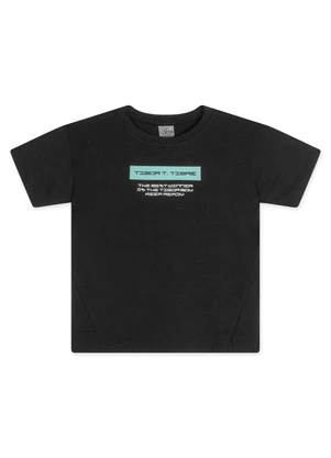 Tigor T Tigre - Camiseta Menino Tigor T. Tigre Preto - TIGOR T TIGRE