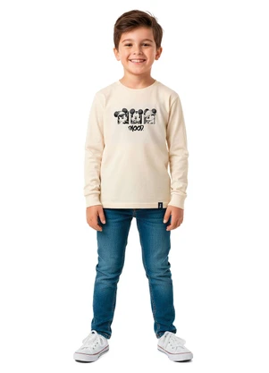 Malwee Kids - Camiseta Mickey Mouse® em Malha Bege - MALWEE KIDS