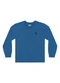 Quimby - Camiseta para Menino Manga Longa Azul - variação:  