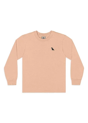 Quimby - Camiseta para Menino Manga Longa Bege - QUIMBY