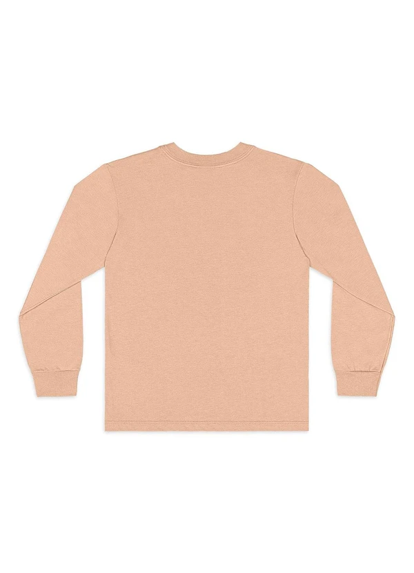 Quimby - Camiseta para Menino Manga Longa Bege 2