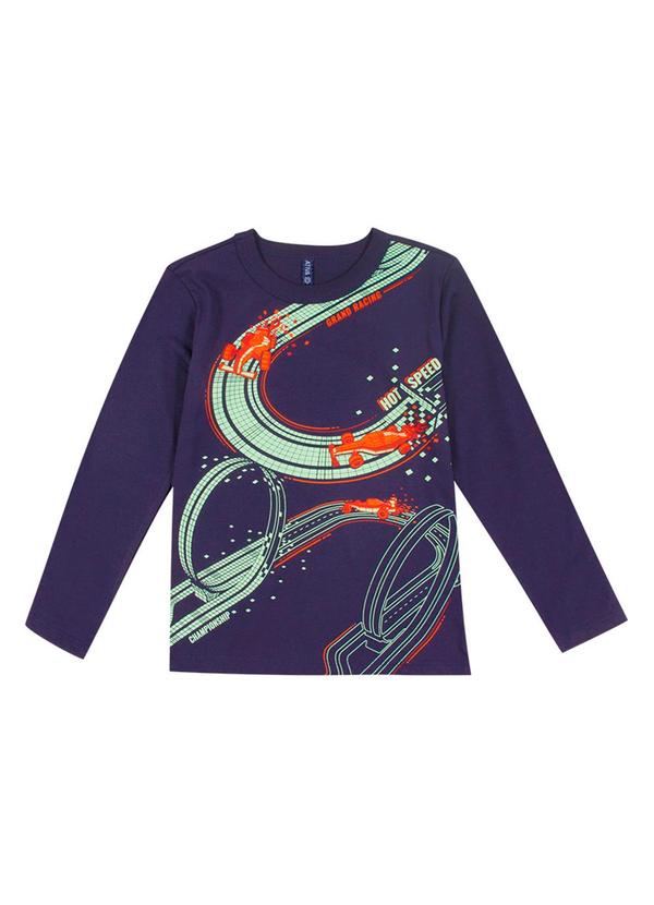 Cativa Kids - Camiseta que Brilha no Escuro Azul