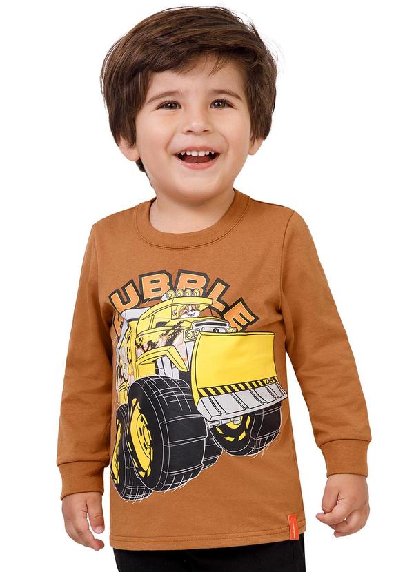 Malwee Kids - Camiseta Rubble Patrulha Canina® Marrom