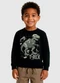 Malwee Kids - Camiseta Camp Out em Malha Verde Escuro - variação: Preto