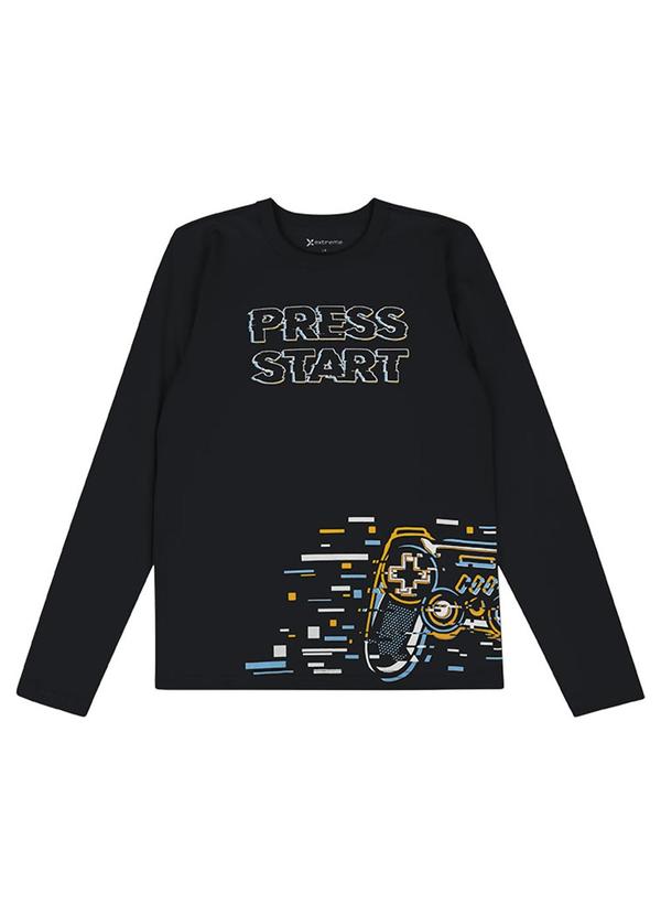 Extreme - Camiseta Teen Menino de Vídeo Game Preto